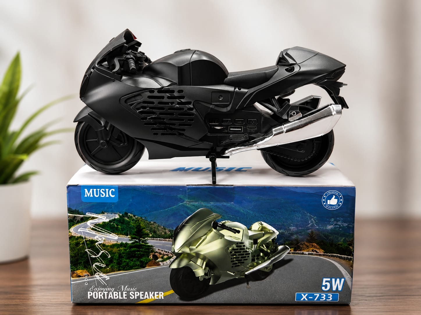 5W X-733 Motorcycle Design Portable Speaker