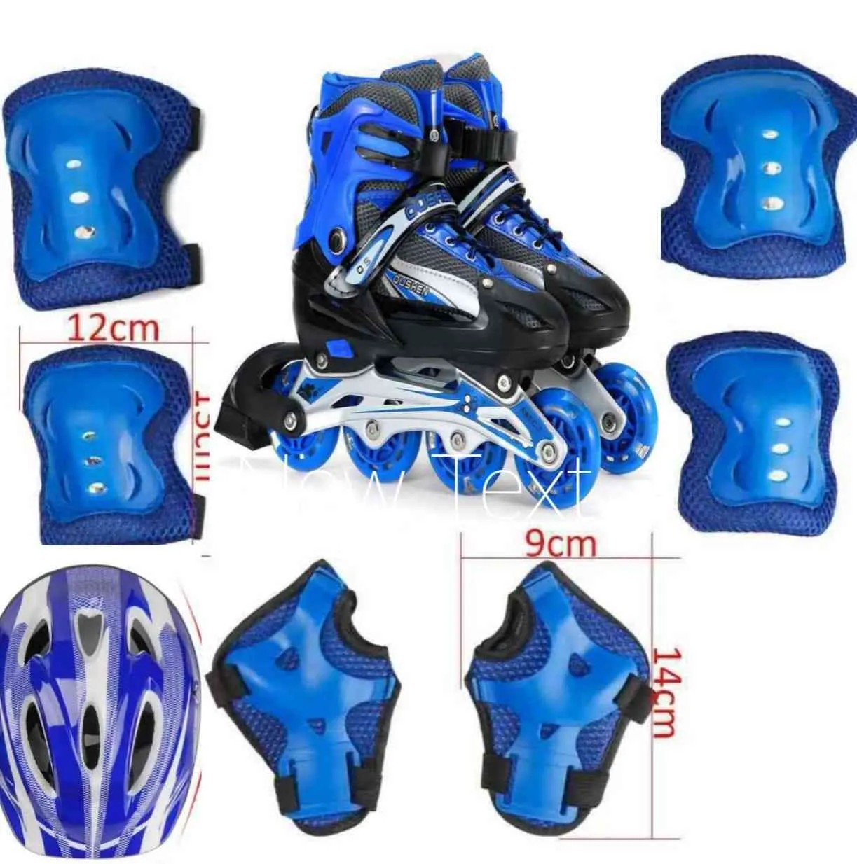 Skating shoe with set