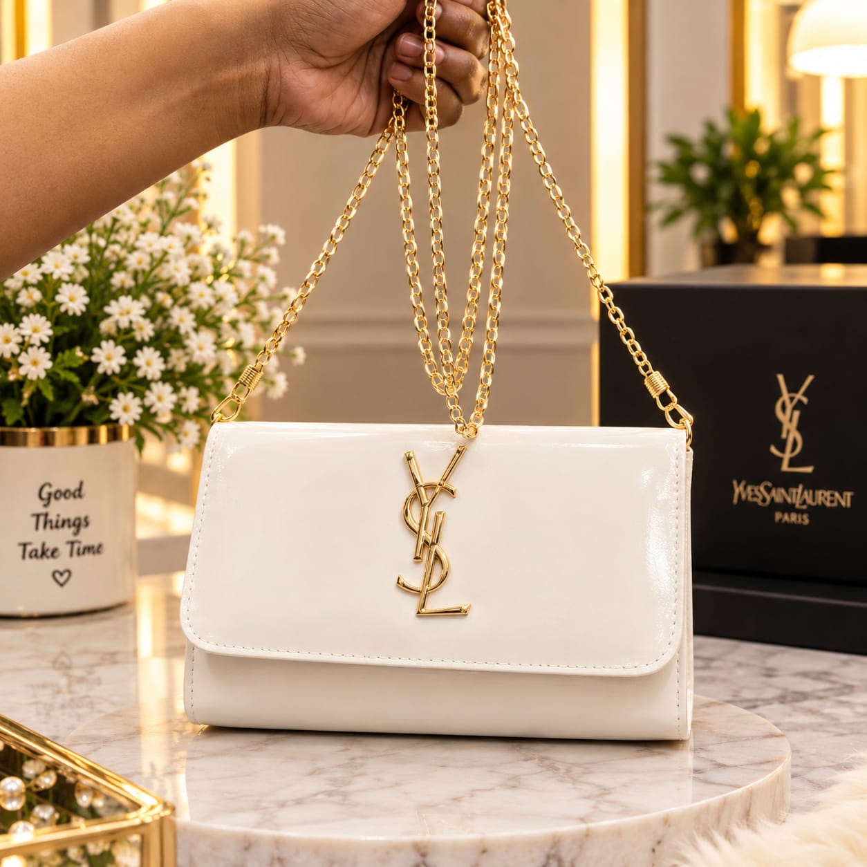 ✨ Black Elegance Luxury Shoulder Bag 🖤