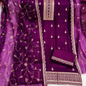 Indian Jamdani Georgette 3-Piece | Premium Work Collection ✨